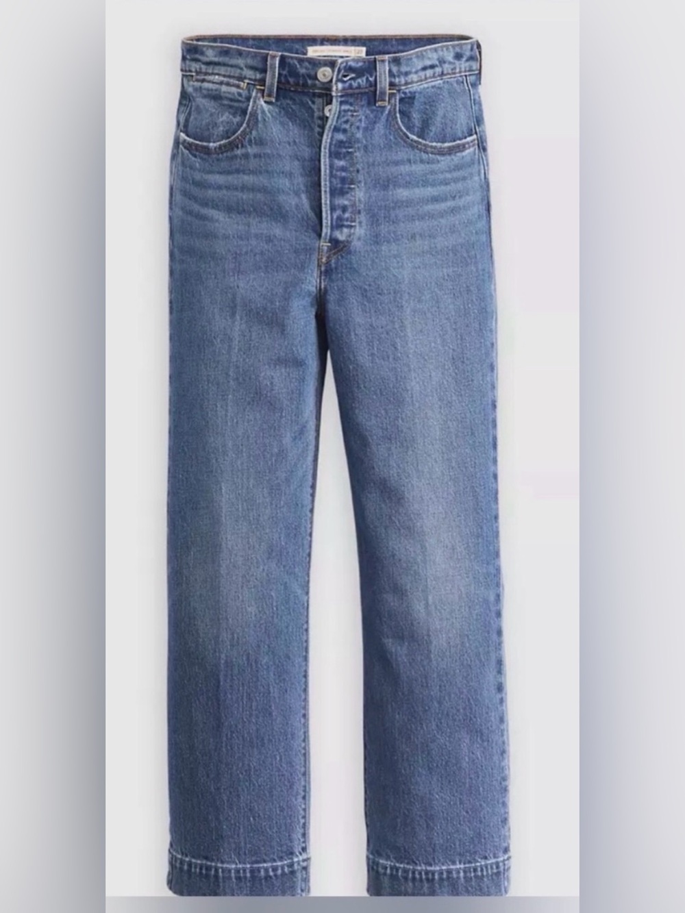Levi's Women's Rib Cage Straight Leg Jeans - Medium Blue Wash, Sz 30